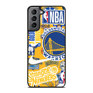 GOLDEN STATE WARRIORS NBA STICKER BOMB Samsung Galaxy S21 Plus Case Cover