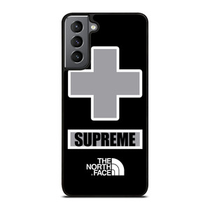 SUPREME X THE NORTH FACE GREY Samsung Galaxy S21 Plus Case Cover