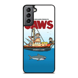 JAWS LOGO 8 BIT Samsung Galaxy S21 Plus Case Cover JAWS LOGO 8 BIT Samsung Galaxy S21 Plus Case Cover