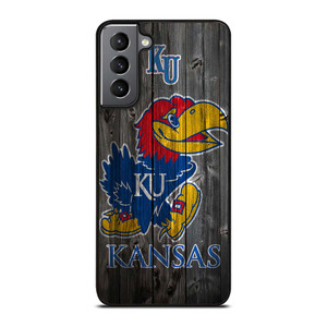 KANSAS JAYHAWKS WOODEN LOGO Samsung Galaxy S21 Plus Case Cover
