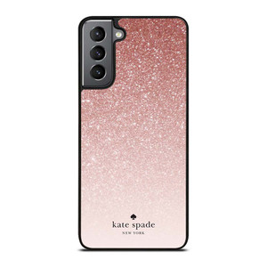 KATE SPADE NEW YORK ROSE WHITE GLITTER Samsung Galaxy S21 Plus Case Cover KATE SPADE NEW YORK ROSE WHITE GLITTER Samsung Galaxy S21 Plus Case Cover