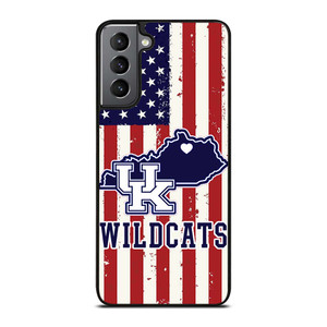 KENTUCKY WILDCATS AMERICAN FLAG Samsung Galaxy S21 Plus Case Cover