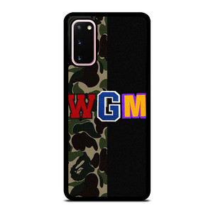 BAPE WGM CAMO Samsung Galaxy S20 Case Cover BAPE WGM CAMO Samsung Galaxy S20 Case Cover