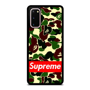 CAMO BAPE SUPREME Samsung Galaxy S20 Case Cover CAMO BAPE SUPREME Samsung Galaxy S20 Case Cover