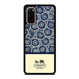 COACH NEW YORK BLUE FLORAL BATIK Samsung Galaxy S20 Case Cover COACH NEW YORK BLUE FLORAL BATIK Samsung Galaxy S20 Case Cover