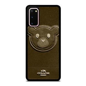 COACH NEW YORK BROWN BEAR Samsung Galaxy S20 Case Cover