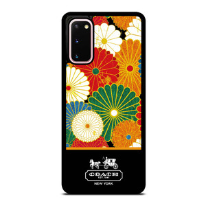 COACH NEW YORK COLORFUL FLORAL LOGO Samsung Galaxy S20 Case Cover