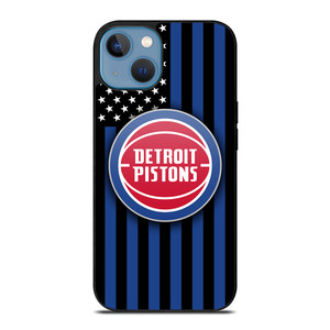 DETROIT PISTONS NBA USA FLAG iPhone 13 Case Cover