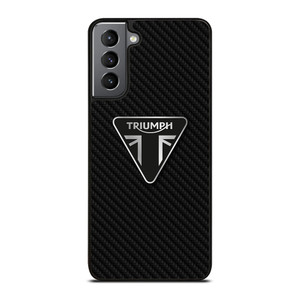 TRIUMPH MOTORCYCLES CARBON FIBER Samsung Galaxy S21 Plus Case Cover TRIUMPH MOTORCYCLES CARBON FIBER Samsung Galaxy S21 Plus Case Cover