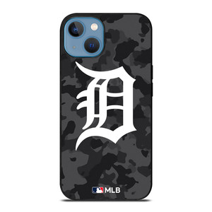 DETROIT TIGERS BASEBALL BLACK CAMO iPhone 13 Case Cover DETROIT TIGERS BASEBALL BLACK CAMO iPhone 13 Case Cover