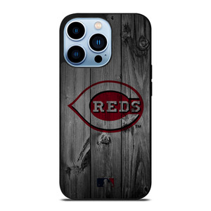 CINCINNATI REDS BASEBALL MLB WOOD LOGO iPhone 13 Pro Max Case Cover