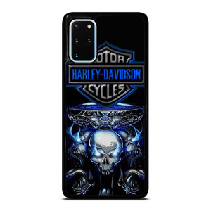 HARLEY DAVIDSON SKULL BLUE Samsung Galaxy S20 Plus Case Cover