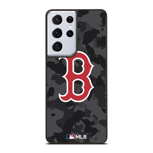 BOSTON RED SOX BASEBALL BLACK CAMO Samsung Galaxy S21 Ultra Case Cover BOSTON RED SOX BASEBALL BLACK CAMO Samsung Galaxy S21 Ultra Case Cover