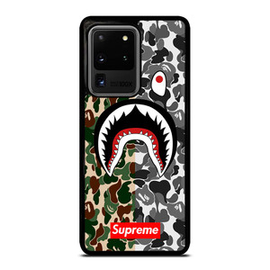BAPE SHARK SUPREME CAMO 2 Samsung Galaxy S20 Ultra Case Cover