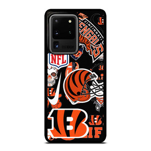 CINCINNATI BENGALS NFL STICKER BOMB Samsung Galaxy S20 Ultra Case Cover CINCINNATI BENGALS NFL STICKER BOMB Samsung Galaxy S20 Ultra Case Cover