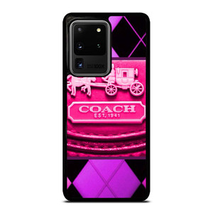 COACH NEW YORK PURPLE PINK LOGO Samsung Galaxy S20 Ultra Case Cover
