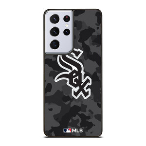 CHICAGO WHITE SOX BASEBALL BLACK CAMO Samsung Galaxy S21 Ultra Case Cover