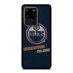 EDMONTON OILERS LOGO BLUE SUEDE Samsung Galaxy S20 Ultra Case Cover