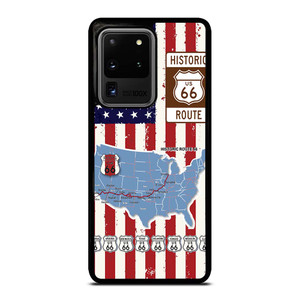 HISTORICAL ROUTE 66 USA FLAG Samsung Galaxy S20 Ultra Case Cover