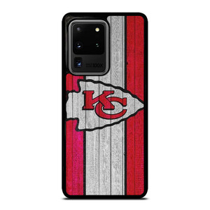 KANSAS CITY CHIEFS WOODEN LOGO Samsung Galaxy S20 Ultra Case Cover