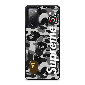 BAPE CAMO SHARK LOGO X SUPREME Samsung Galaxy S20 FE Case Cover BAPE CAMO SHARK LOGO X SUPREME Samsung Galaxy S20 FE Case Cover