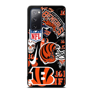 CINCINNATI BENGALS NFL STICKER BOMB Samsung Galaxy S20 FE Case Cover