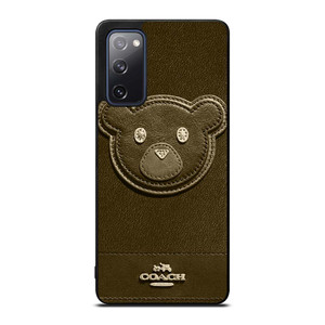 COACH NEW YORK BROWN BEAR Samsung Galaxy S20 FE Case Cover COACH NEW YORK BROWN BEAR Samsung Galaxy S20 FE Case Cover