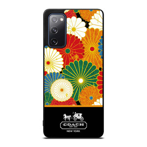 COACH NEW YORK COLORFUL FLORAL LOGO Samsung Galaxy S20 FE Case Cover