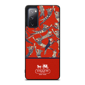 COACH NEW YORK DOG PARTY Samsung Galaxy S20 FE Case Cover COACH NEW YORK DOG PARTY Samsung Galaxy S20 FE Case Cover