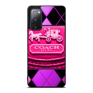 COACH NEW YORK PURPLE PINK LOGO Samsung Galaxy S20 FE Case Cover