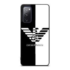 EMPORIO ARMANI WHITE BLACK Samsung Galaxy S20 FE Case Cover
