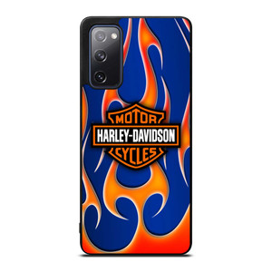 HARLEY DAVIDSON BLUE FLAME LOGO Samsung Galaxy S20 FE Case Cover HARLEY DAVIDSON BLUE FLAME LOGO Samsung Galaxy S20 FE Case Cover