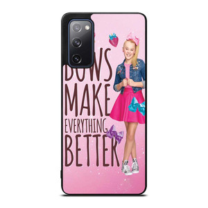 JOJO SIWA BOWS MAKE EVERYTHING BETTER Samsung Galaxy S20 FE Case Cover JOJO SIWA BOWS MAKE EVERYTHING BETTER Samsung Galaxy S20 FE Case Cover