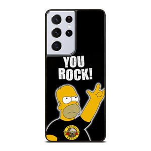 GUNS N ROSES ROCK HOMER SIMPSONS Samsung Galaxy S21 Ultra Case Cover