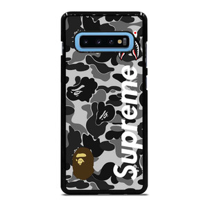 BAPE CAMO SHARK LOGO X SUPREME Samsung Galaxy S10 Plus Case Cover BAPE CAMO SHARK LOGO X SUPREME Samsung Galaxy S10 Plus Case Cover
