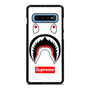BAPE CAMO SHARK SUPREME WHITE Samsung Galaxy S10 Plus Case Cover