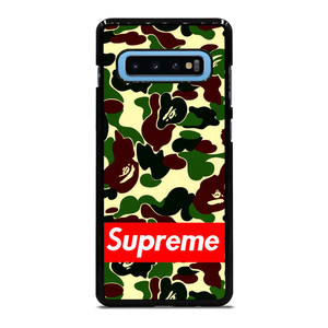 CAMO BAPE SUPREME Samsung Galaxy S10 Plus Case Cover