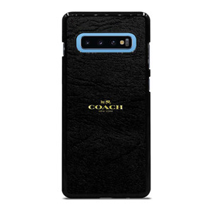 COACH NEW YORK BLACK LEATHER Samsung Galaxy S10 Plus Case Cover COACH NEW YORK BLACK LEATHER Samsung Galaxy S10 Plus Case Cover