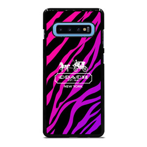 COACH NEW YORK BLACK VIOLET Samsung Galaxy S10 Plus Case Cover COACH NEW YORK BLACK VIOLET Samsung Galaxy S10 Plus Case Cover