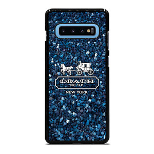COACH NEW YORK BLUE STONE Samsung Galaxy S10 Plus Case Cover