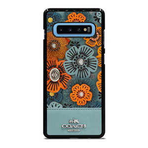 COACH NEW YORK BLUE TEA ROSE Samsung Galaxy S10 Plus Case Cover