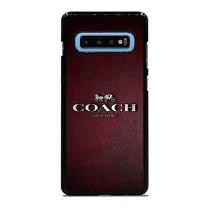 COACH NEW YORK LOGO LEATHER Samsung Galaxy S10 Plus Case Cover COACH NEW YORK LOGO LEATHER Samsung Galaxy S10 Plus Case Cover