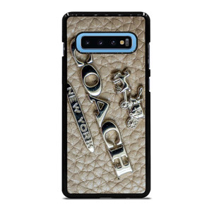 COACH NEW YORK LOGO ON LEATHER Samsung Galaxy S10 Plus Case Cover