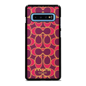 COACH NEW YORK PINK GOLD Samsung Galaxy S10 Plus Case Cover COACH NEW YORK PINK GOLD Samsung Galaxy S10 Plus Case Cover