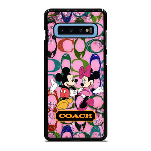 COACH PINK FLOWER MICKEY MINNIE Samsung Galaxy S10 Plus Case Cover