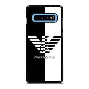 EMPORIO ARMANI WHITE BLACK Samsung Galaxy S10 Plus Case Cover