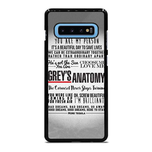 GREY'S ANATOMY QUOTES Samsung Galaxy S10 Plus Case Cover GREY'S ANATOMY QUOTES Samsung Galaxy S10 Plus Case Cover