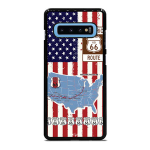 HISTORICAL ROUTE 66 USA FLAG Samsung Galaxy S10 Plus Case Cover
