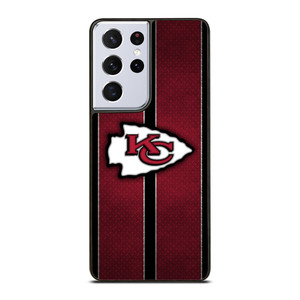 KANSAS CITY CHIEFS NFL METAL STRIPE Samsung Galaxy S21 Ultra Case Cover