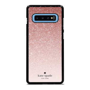 KATE SPADE NEW YORK ROSE WHITE GLITTER Samsung Galaxy S10 Plus Case Cover